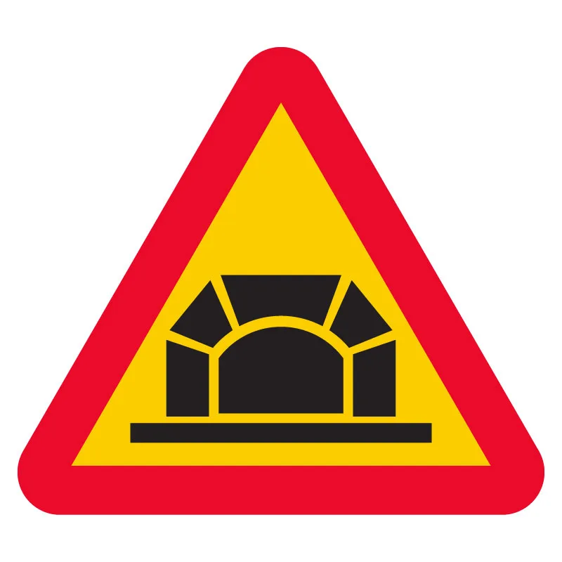 A26 Varning för tunnel skylt