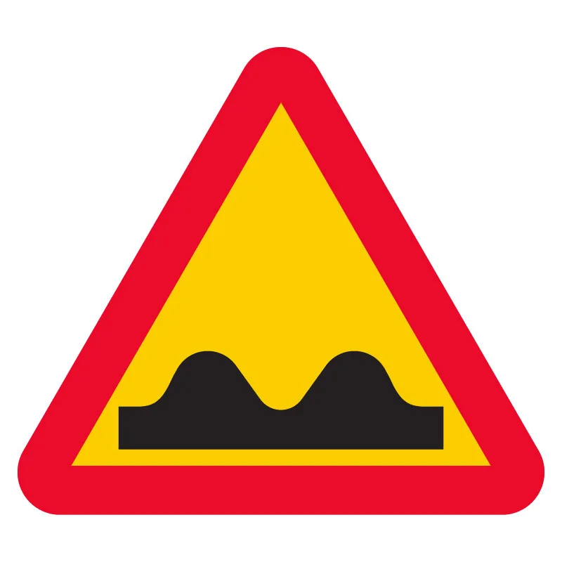 A9 Varning för farthinder skylt