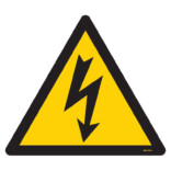 Farlig elektrisk spänning skylt