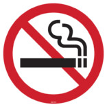 Rökning förbjuden skyltar