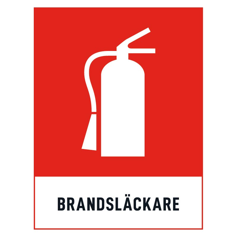Brandslackare-skylt Brandsläckare skylt