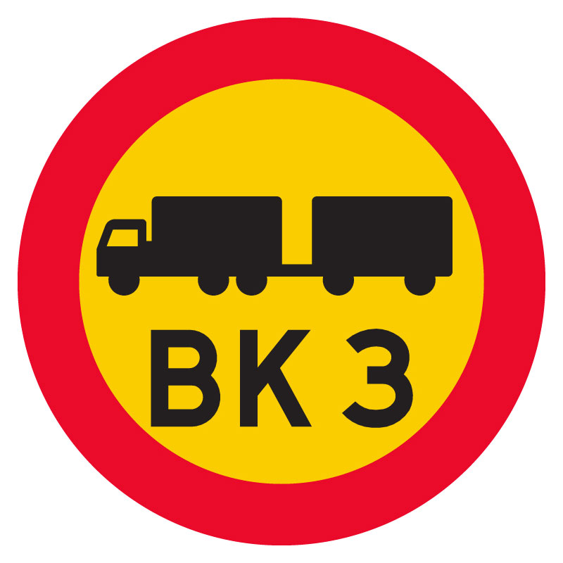 C22 Bärighetsklass skylt