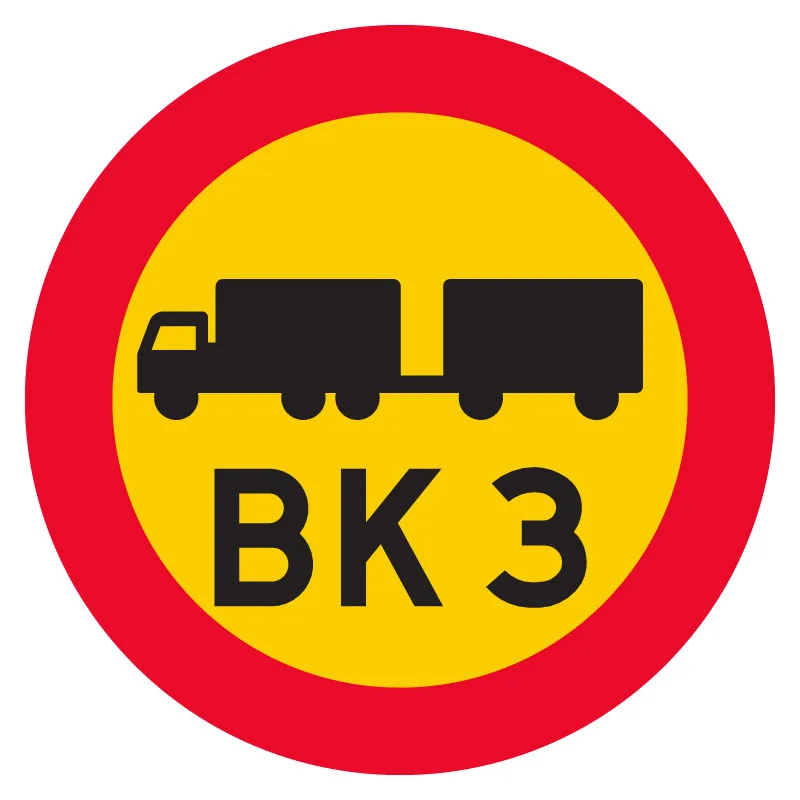 C22 Bärighetsklass skylt