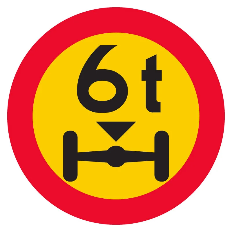 C24 Begränsat boggitryck skylt