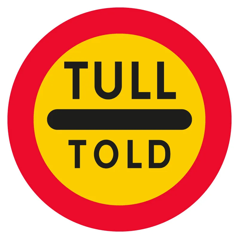 C33 Stopp vid tull skylt
