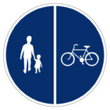 D7 Påbjudna gång- och cykelbanor skylt