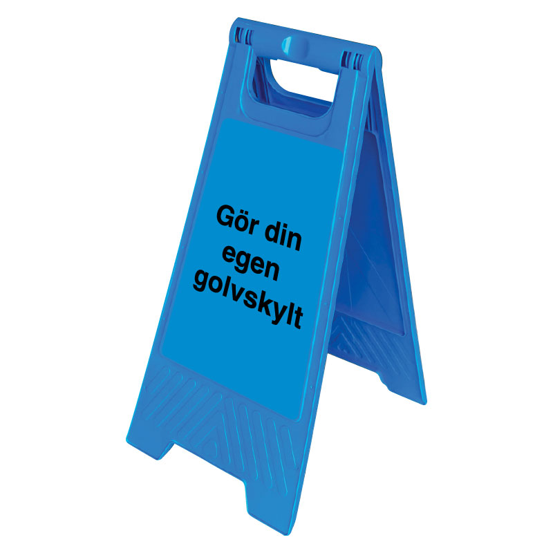 Designa själv golvskylt - Blå