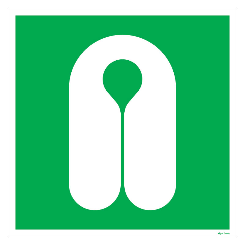 E044 Flytväst skylt