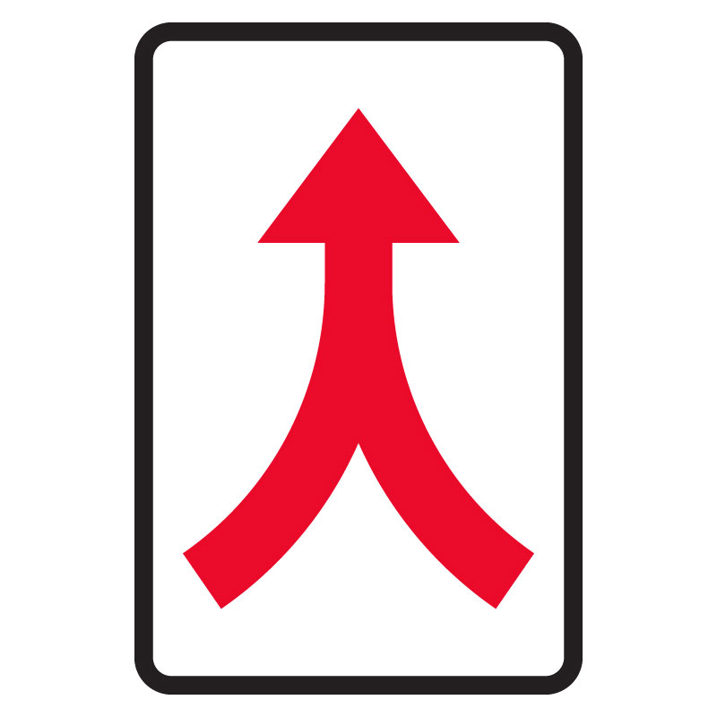 E15 Sammanvävning skylt