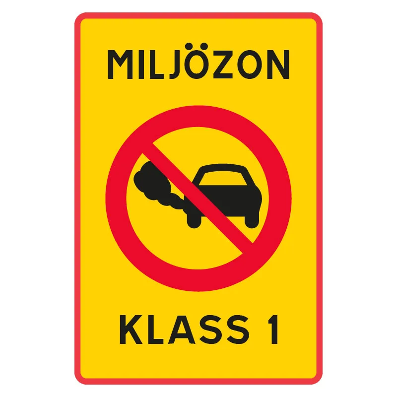 E31 Miljözon skylt