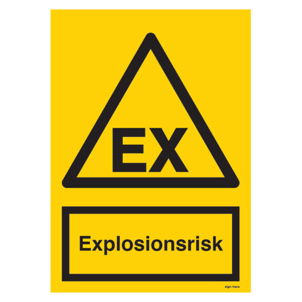 EX Explosionsrisk skylt