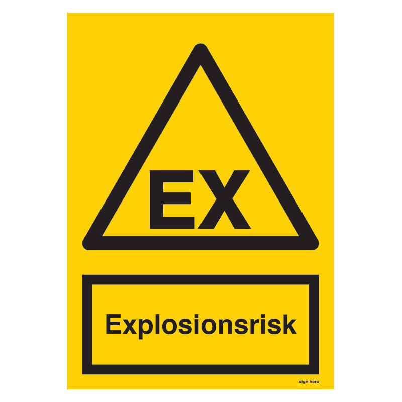 EX Explosionsrisk skylt