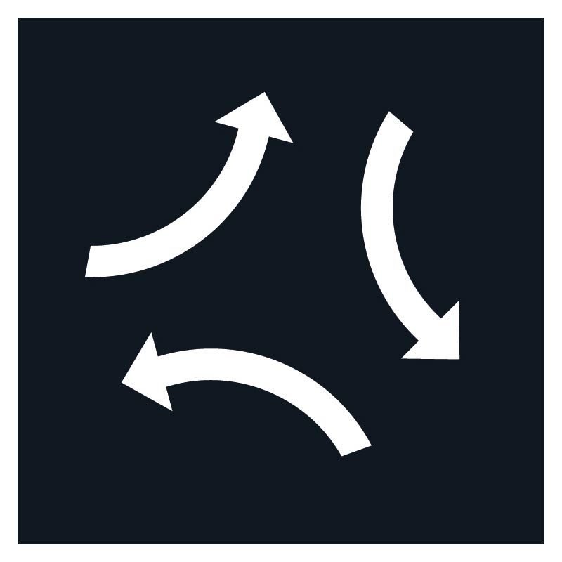 Energiatervinning-skylt Energiåtervinning piktogram skylt