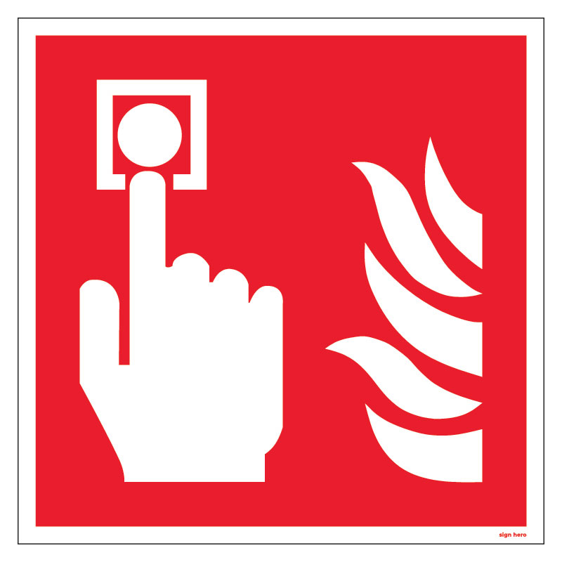 F005 F005 Brandlarmssignal skylt