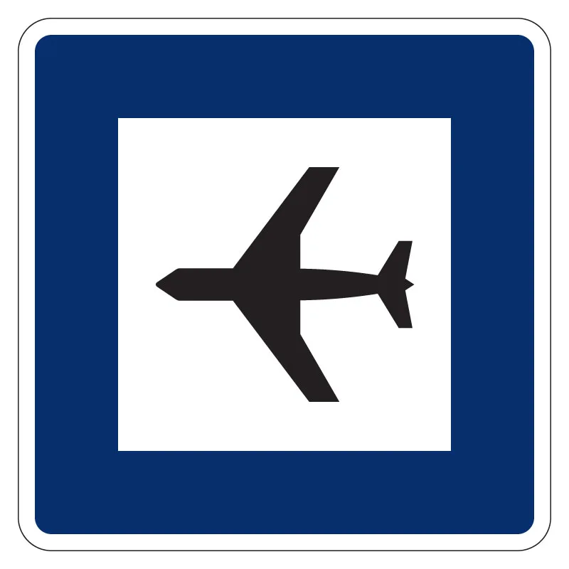 G8 Flygplats skylt
