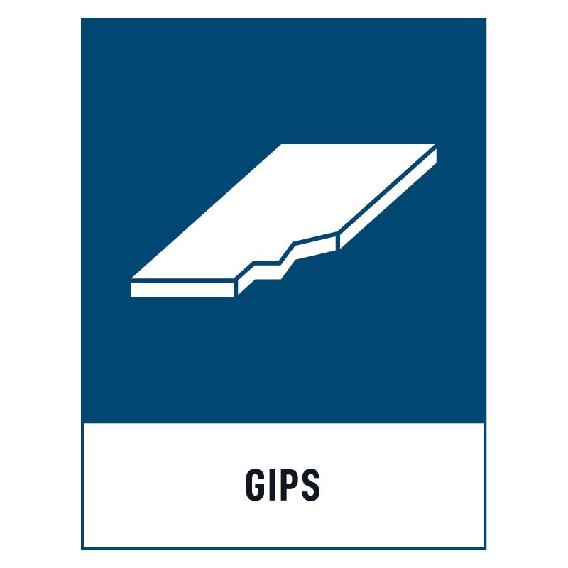 Gips-skylt Gips skylt