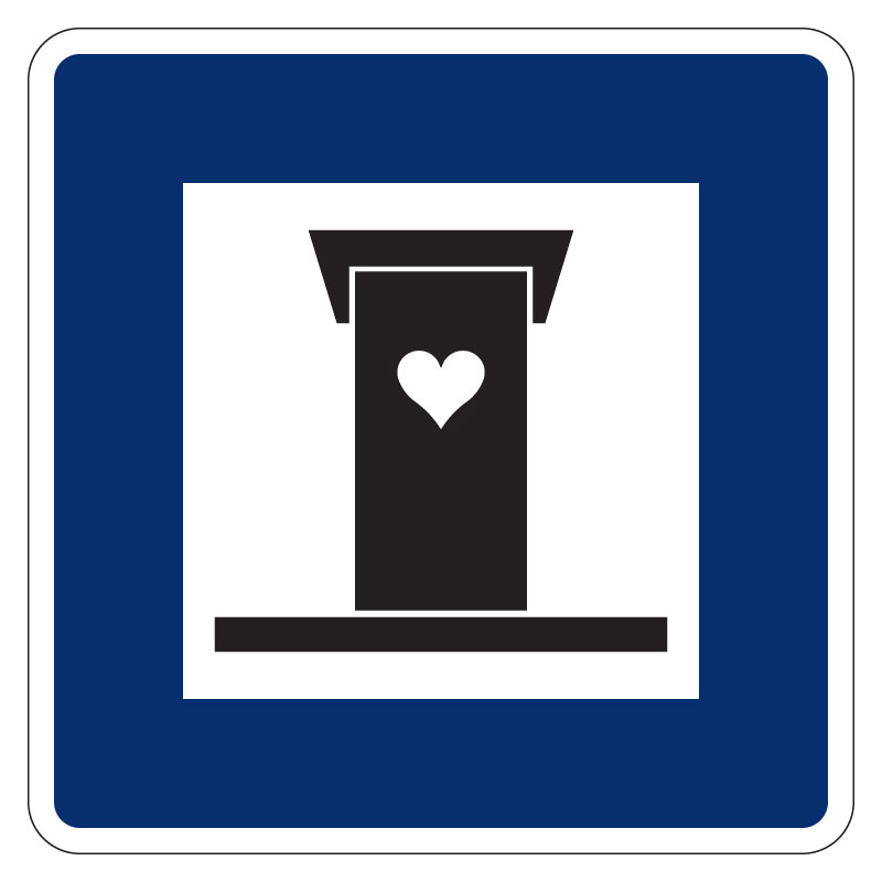 H14-Toalett-skylt H14 Toalett skylt