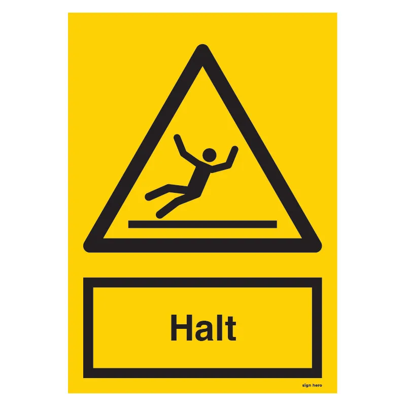 Halt-skylt- Halt skylt