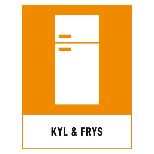 Kyl och frys skylt