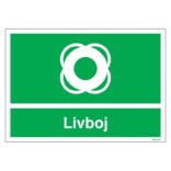 Livboj skylt