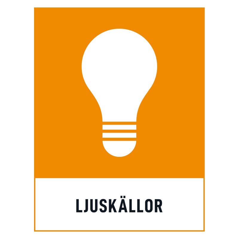 Ljuskallor-skylt Ljuskällor skylt