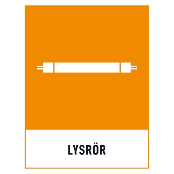 Lysrör skylt