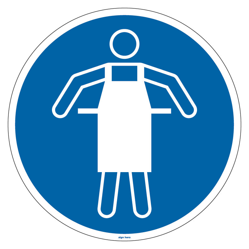 M026 M026 Använd skyddsförkläde skylt