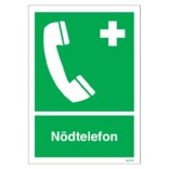 Nödtelefon ISO skylt