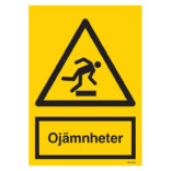 Ojämnheter skylt