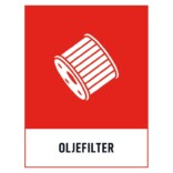 Oljefilter skylt