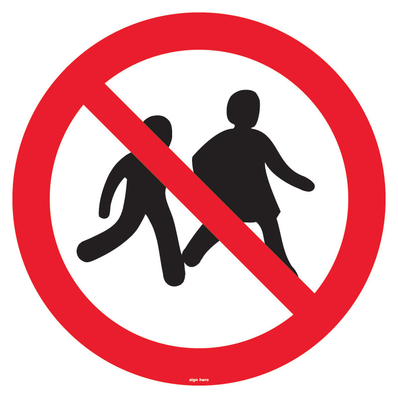 P036 P036 Tillträde förbjudet för barn skylt