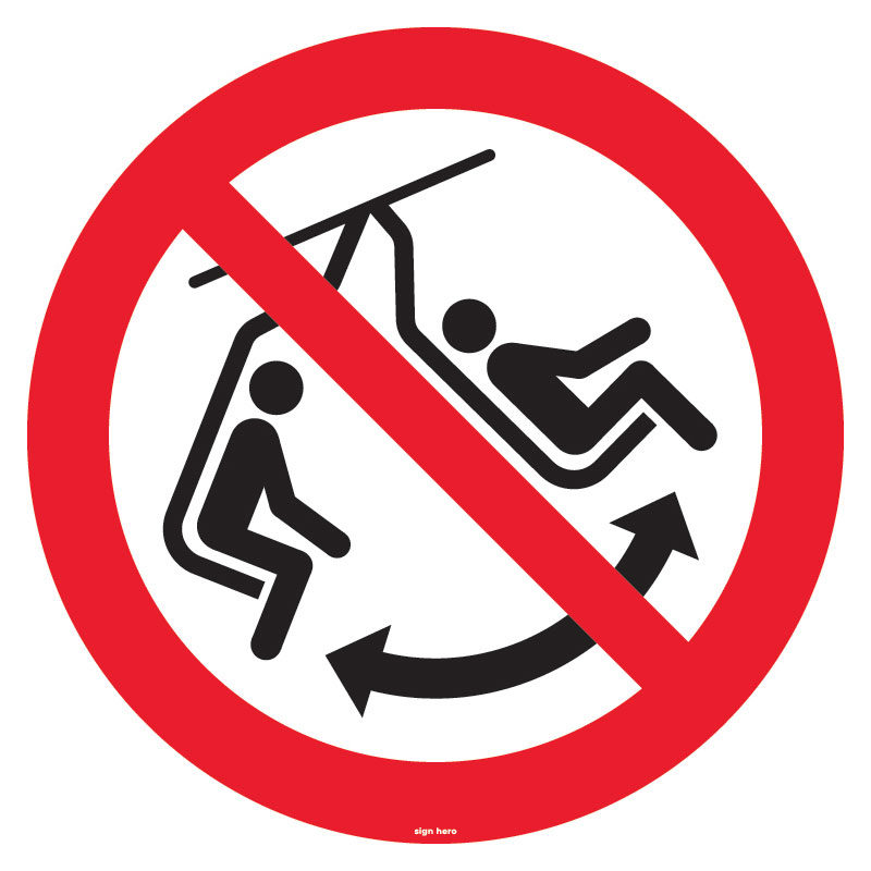 P038 P038 Förbjudet att gunga skylt