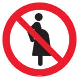 P042 Förbjudet för gravida kvinnor skylt