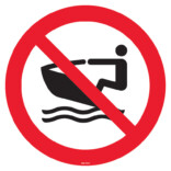 P057 Vattenskoter förbjudet skylt