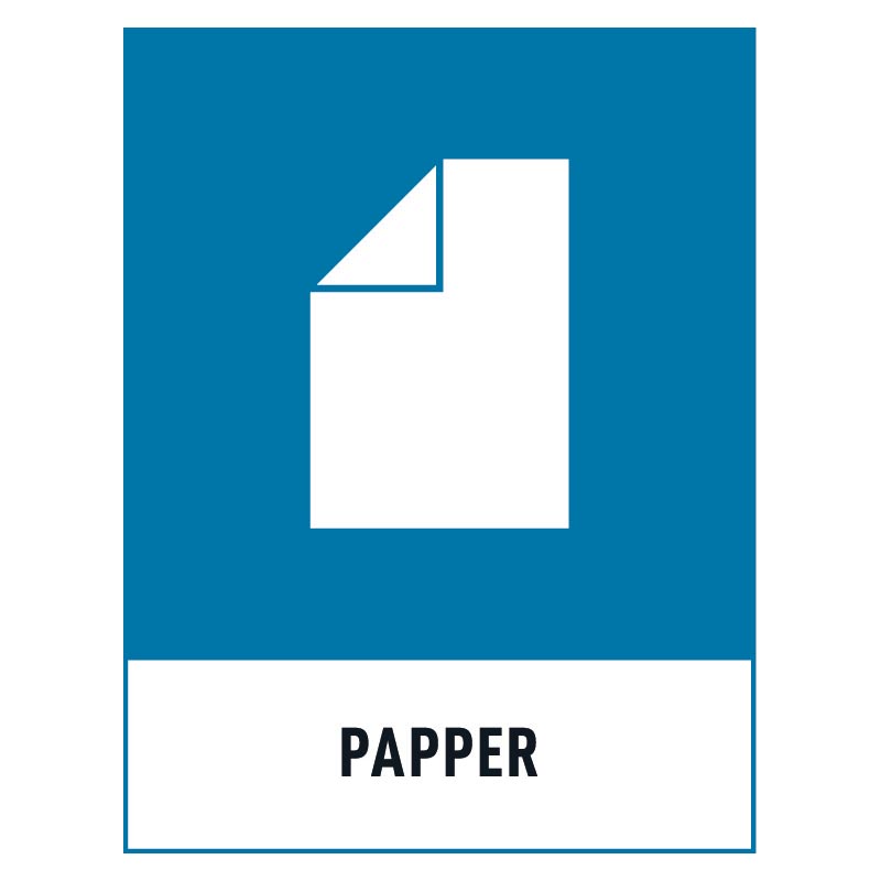 Papper-skylt Papper skylt