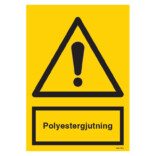 Polyestergjutning skylt