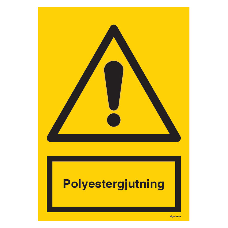 Polyestergjutning-skylt Polyestergjutning skylt