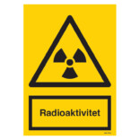 Radioaktivitet skylt