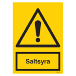 Saltsyra skylt