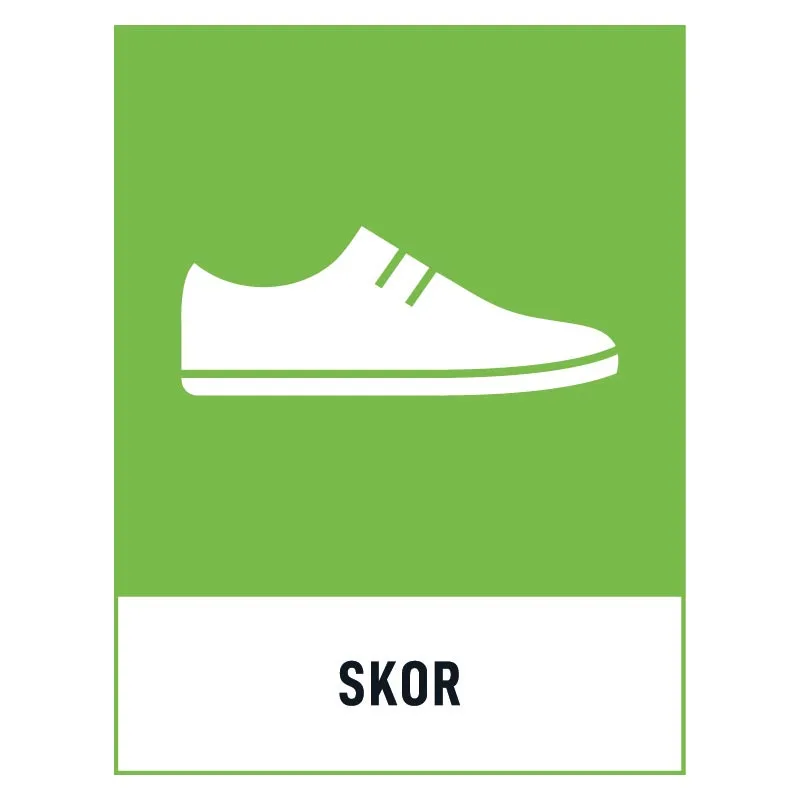 Skor-skylt Skor skylt