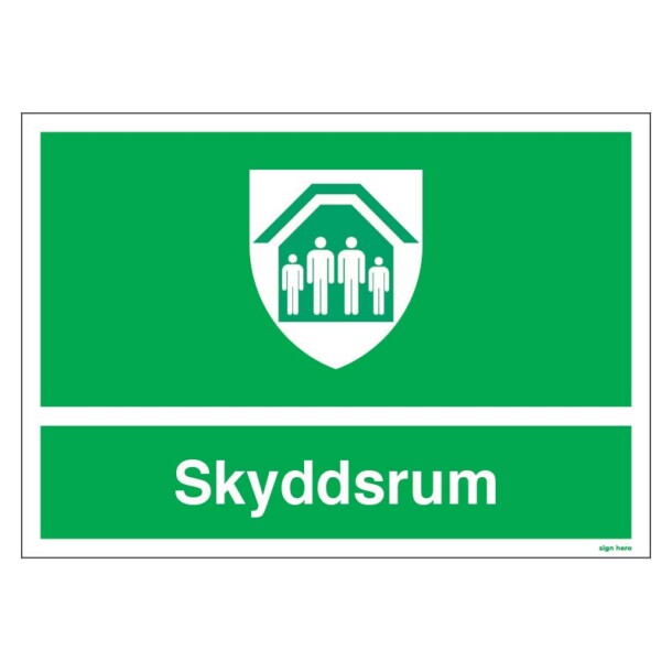 Skyddsrum skylt