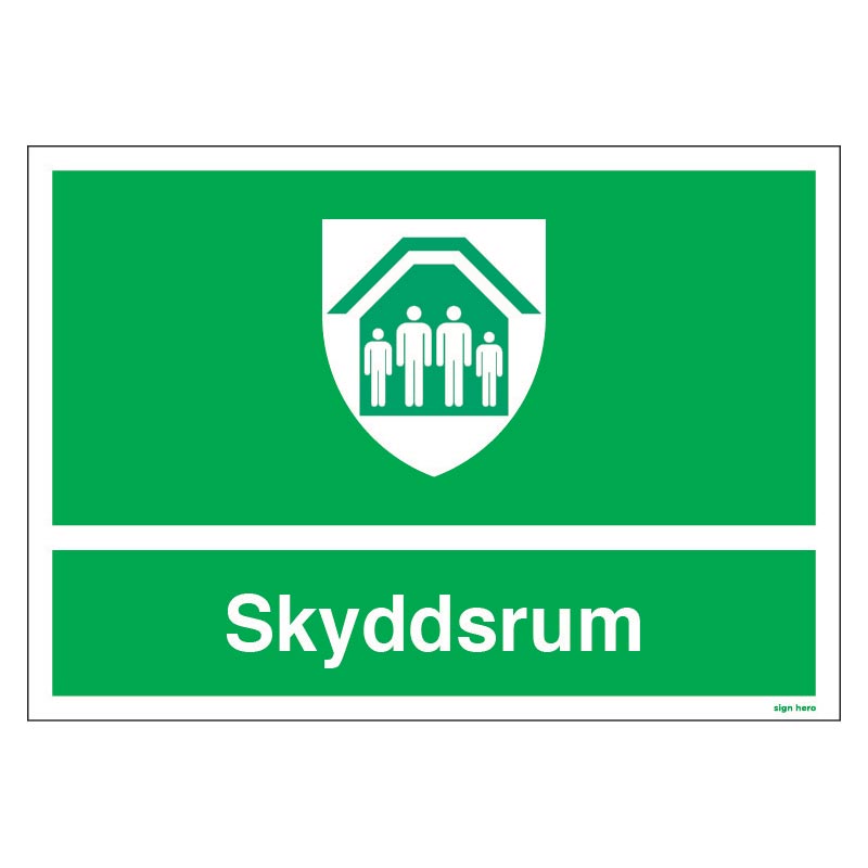 Skyddsrum skylt