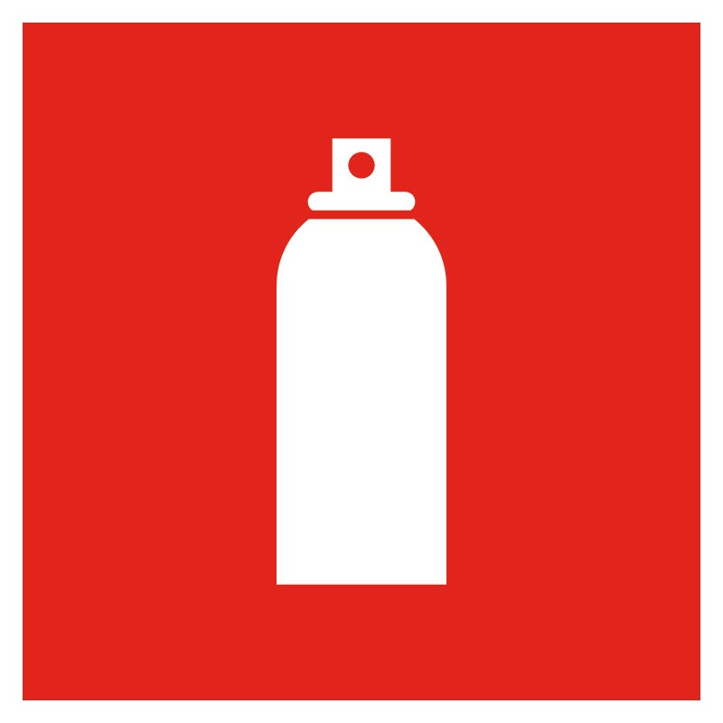 Sprayflaskor-skylt Sprayflaskor piktogram skylt