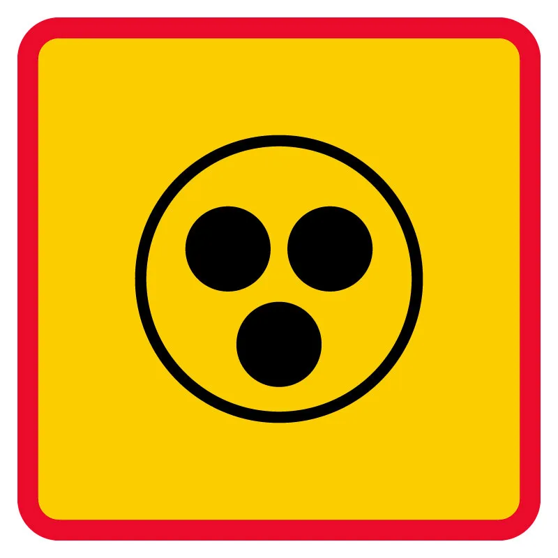 T10 Nedsatt hörsel skylt