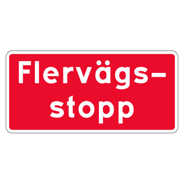 T14 Flervägsstopp skylt