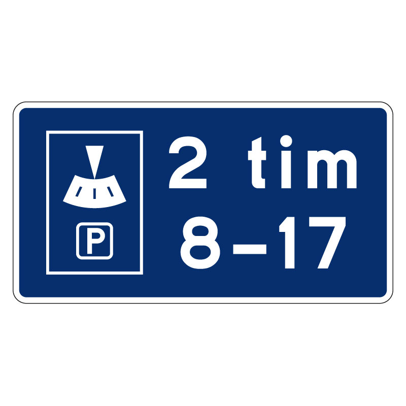 T17-Parkeringsskiva-skylt T17 Parkeringsskiva skylt