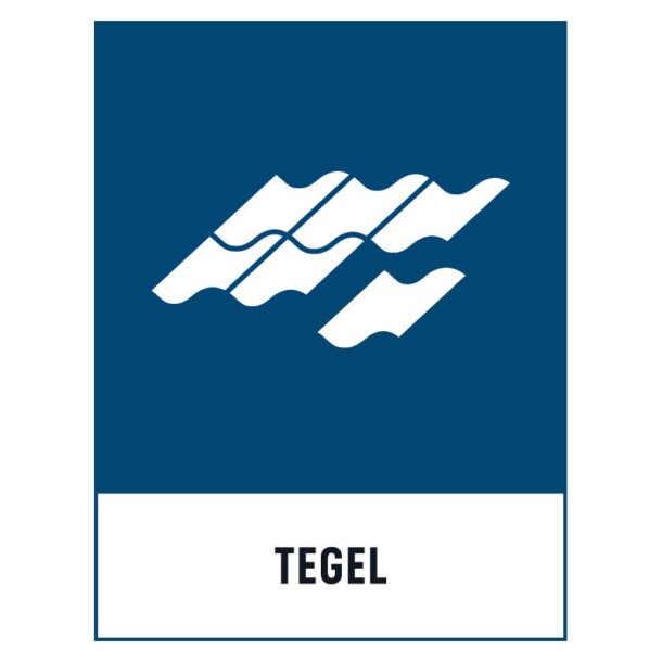 Tegel skylt