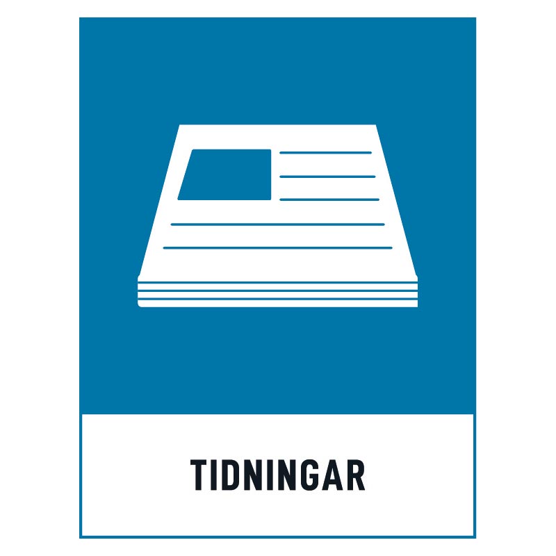 Tidningar-skylt Tidningar skylt