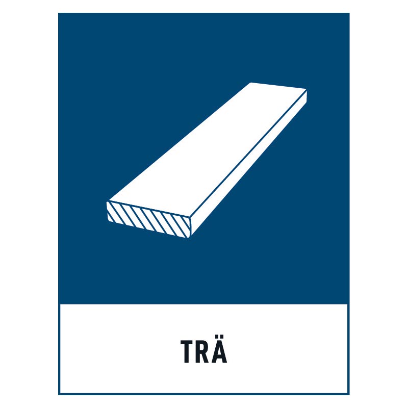 Tra-skylt Trä skylt