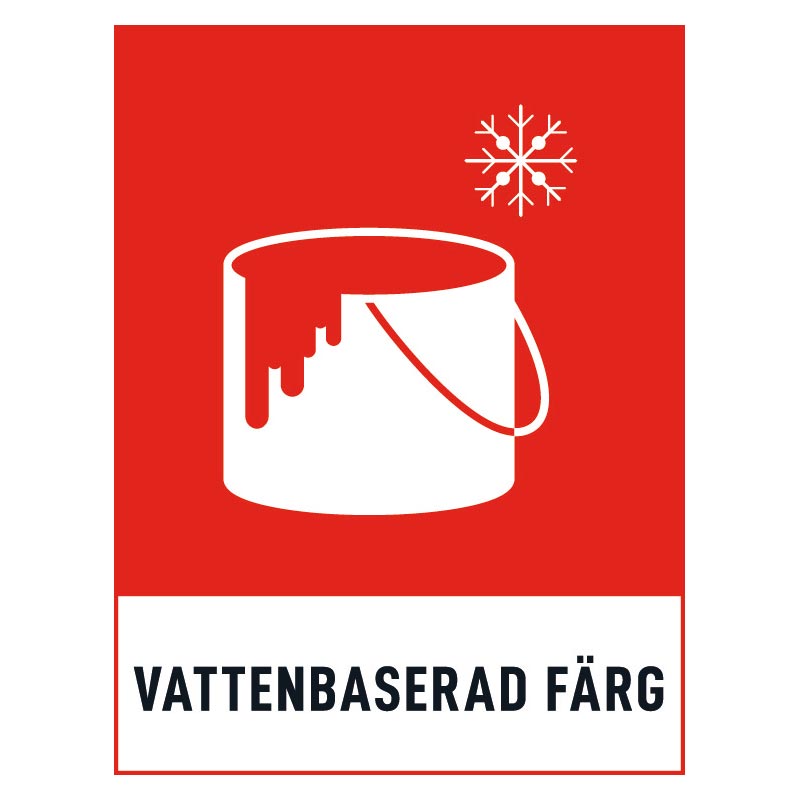 Vattenbaserad-farg-skylt Vattenbaserad färg skylt